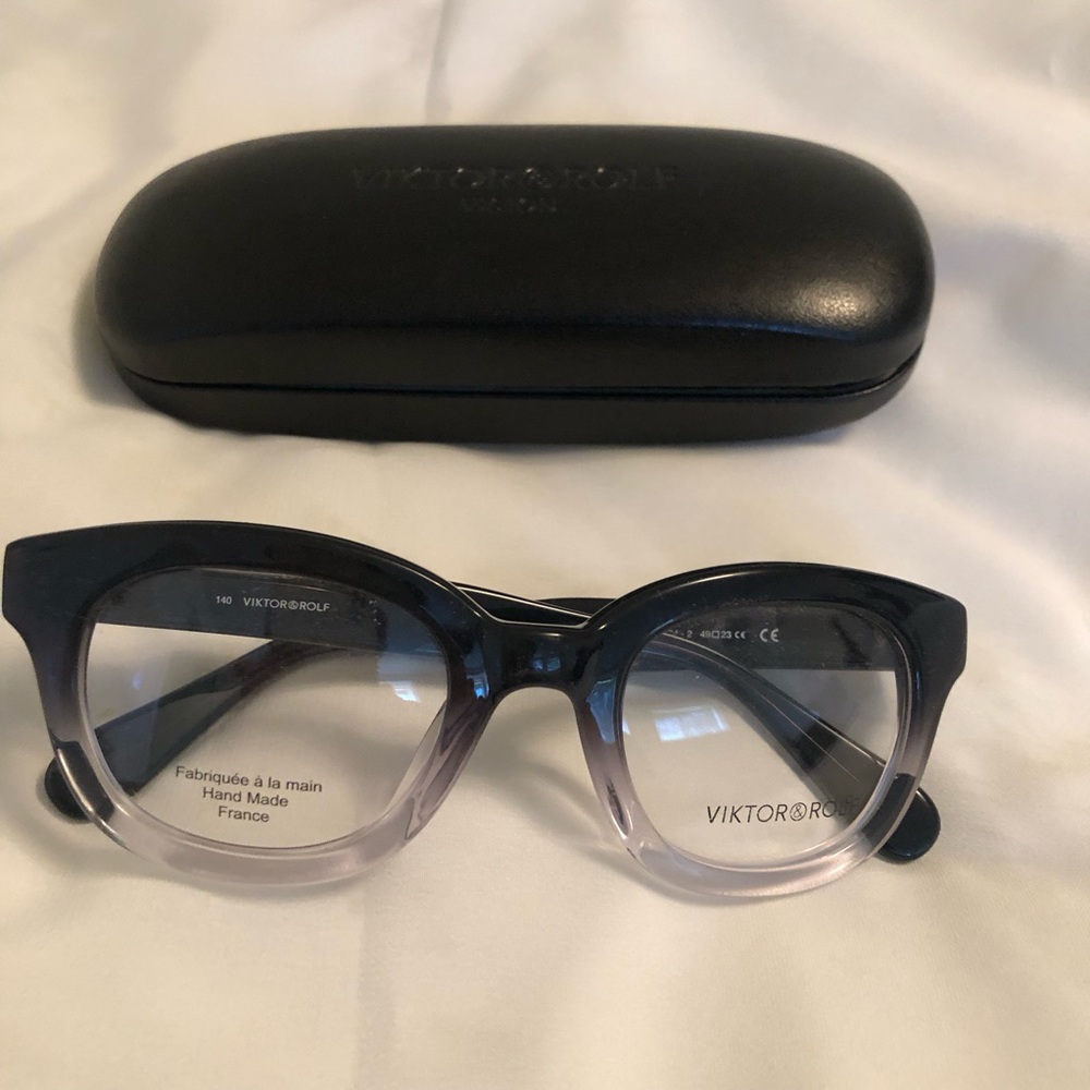 Viktor & Rolf Black and clear Gradient Design glasses